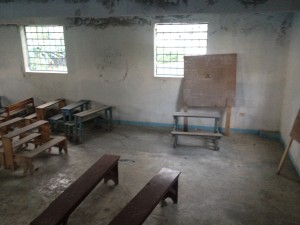 La salle de classe de la Fondation des Soeurs rédemptrices de Nazareth